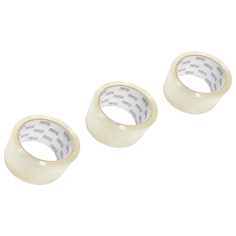Packing tape, three rolls, 3 × 48 mm × 50 m